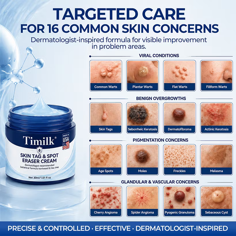 Timilk® 7-Day Skin Tag & Spot Eraser Cream - PACK OF 2 (IMPORTED)