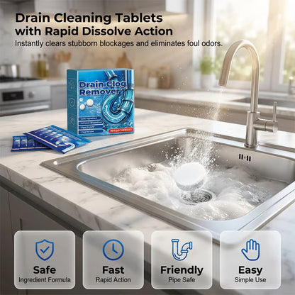 💦Drain Clog Remover Tablets - PACK OF 12