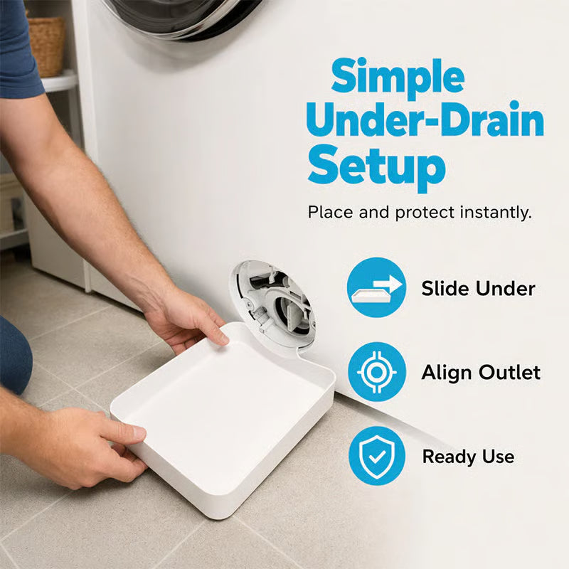 Universal Front-Load Washing Machine Drain Pan💧