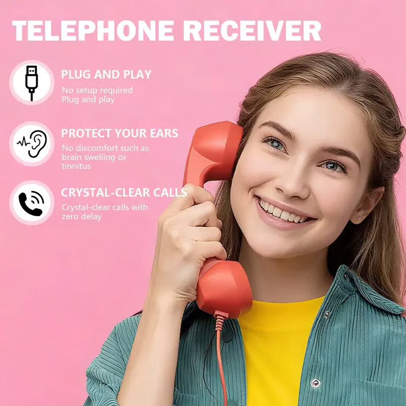 ☎️ Retro telephone handset with Type-C interface 📞