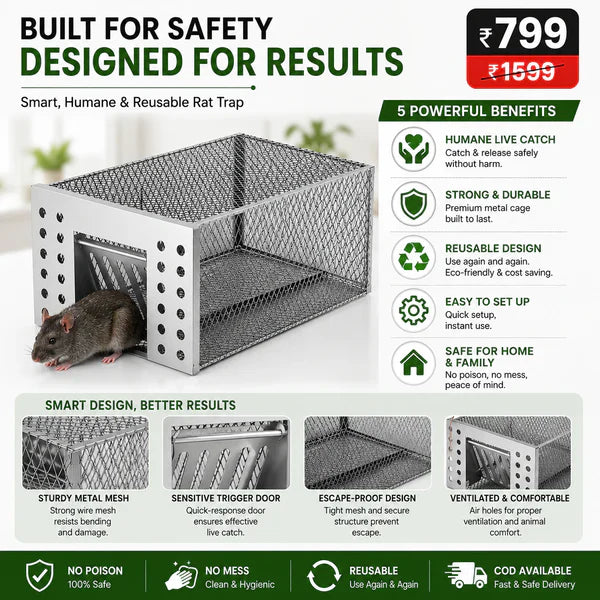 Humane Live Catch & Release Mouse Trap