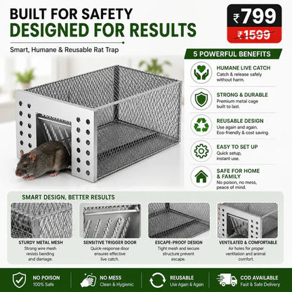Humane Live Catch & Release Mouse Trap