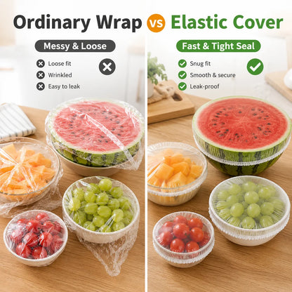 ✨ Stretch Food Covers - 100 Pcs Pack