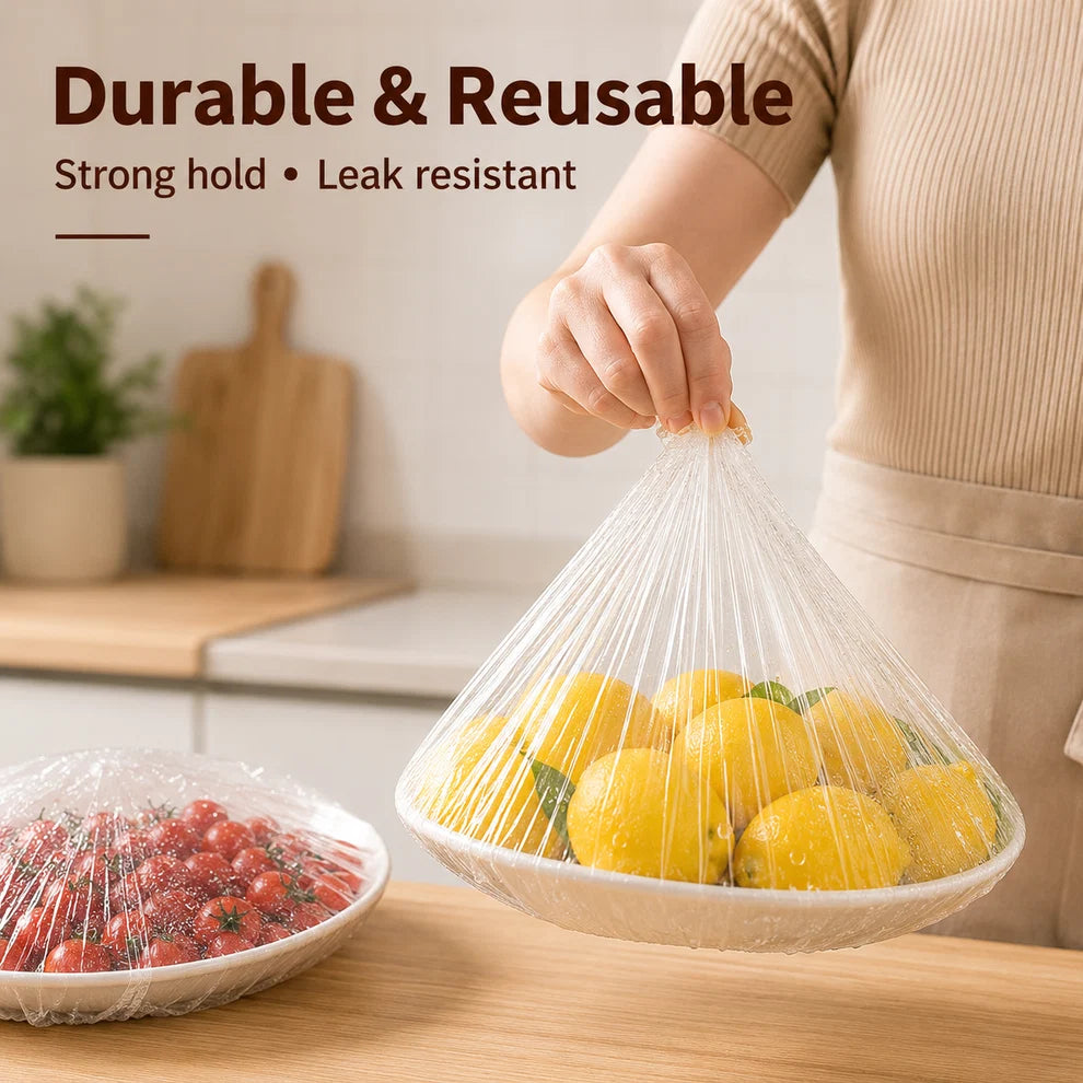✨ Stretch Food Covers - 100 Pcs Pack