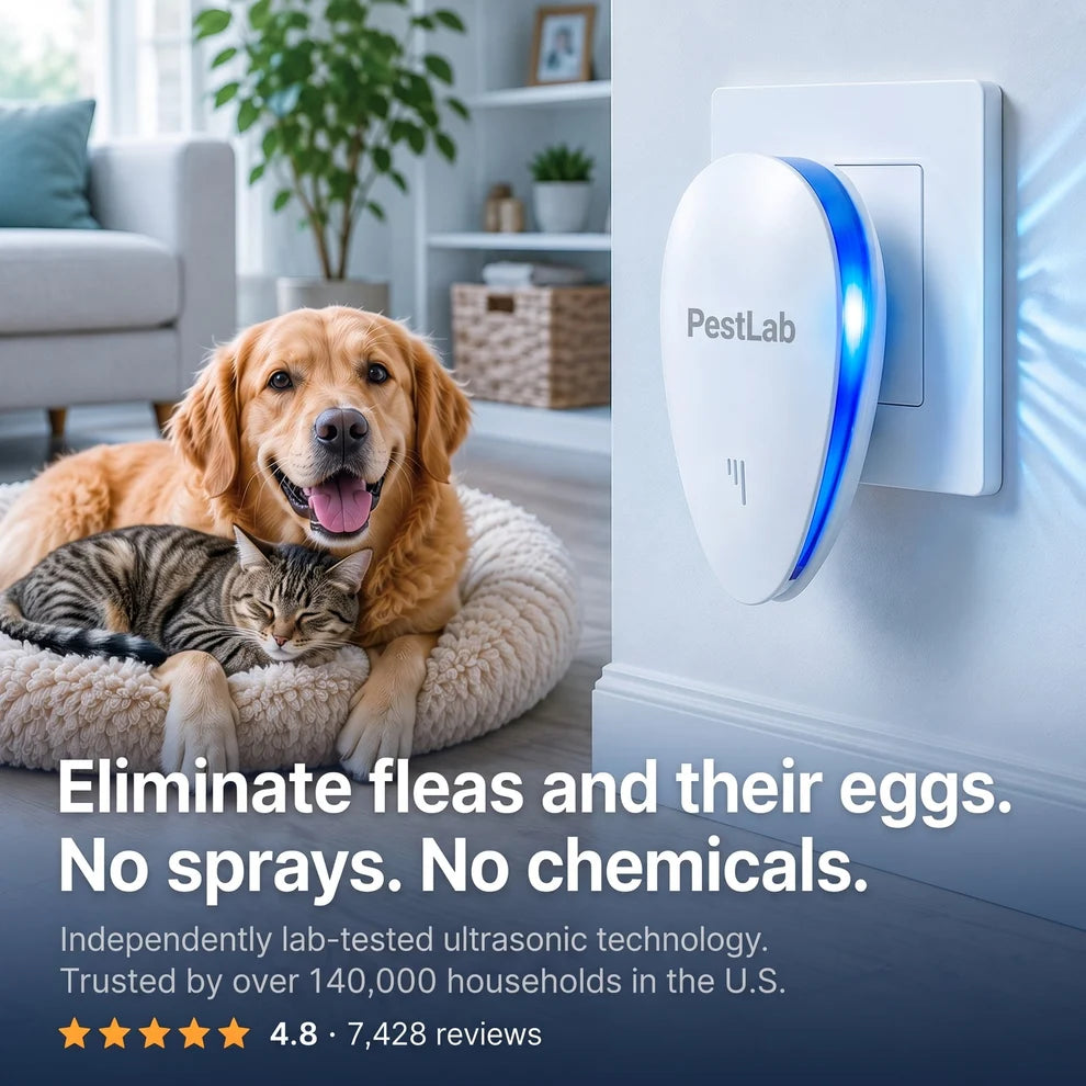 Upgraded Pest Repeller - Banish Fleas For Good