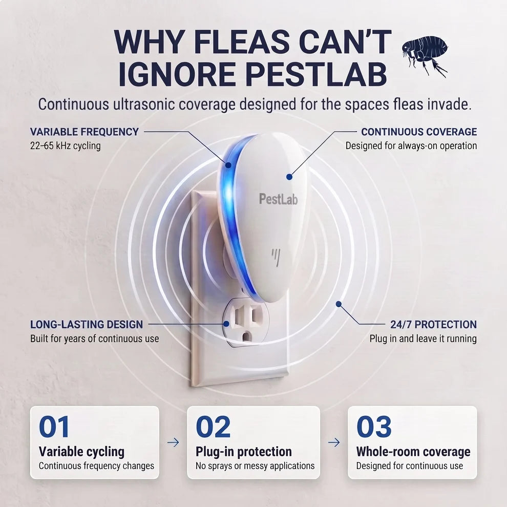 Upgraded Pest Repeller - Banish Fleas For Good