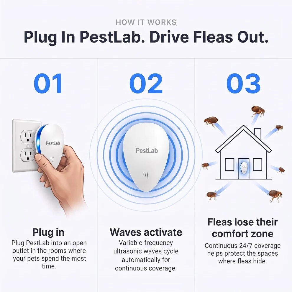 Upgraded Pest Repeller - Banish Fleas For Good