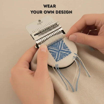 Wooden Darning Loom Machine for Visible Mending