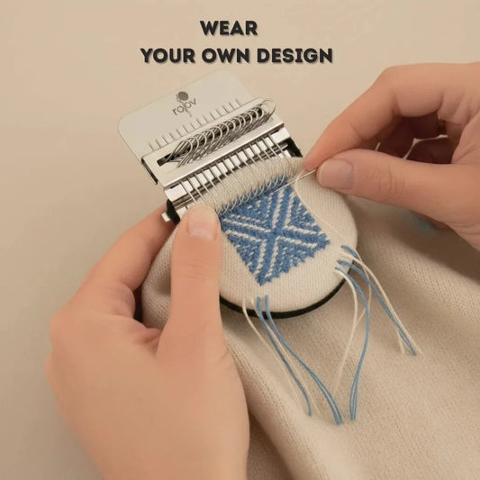 Wooden Darning Loom Machine for Visible Mending