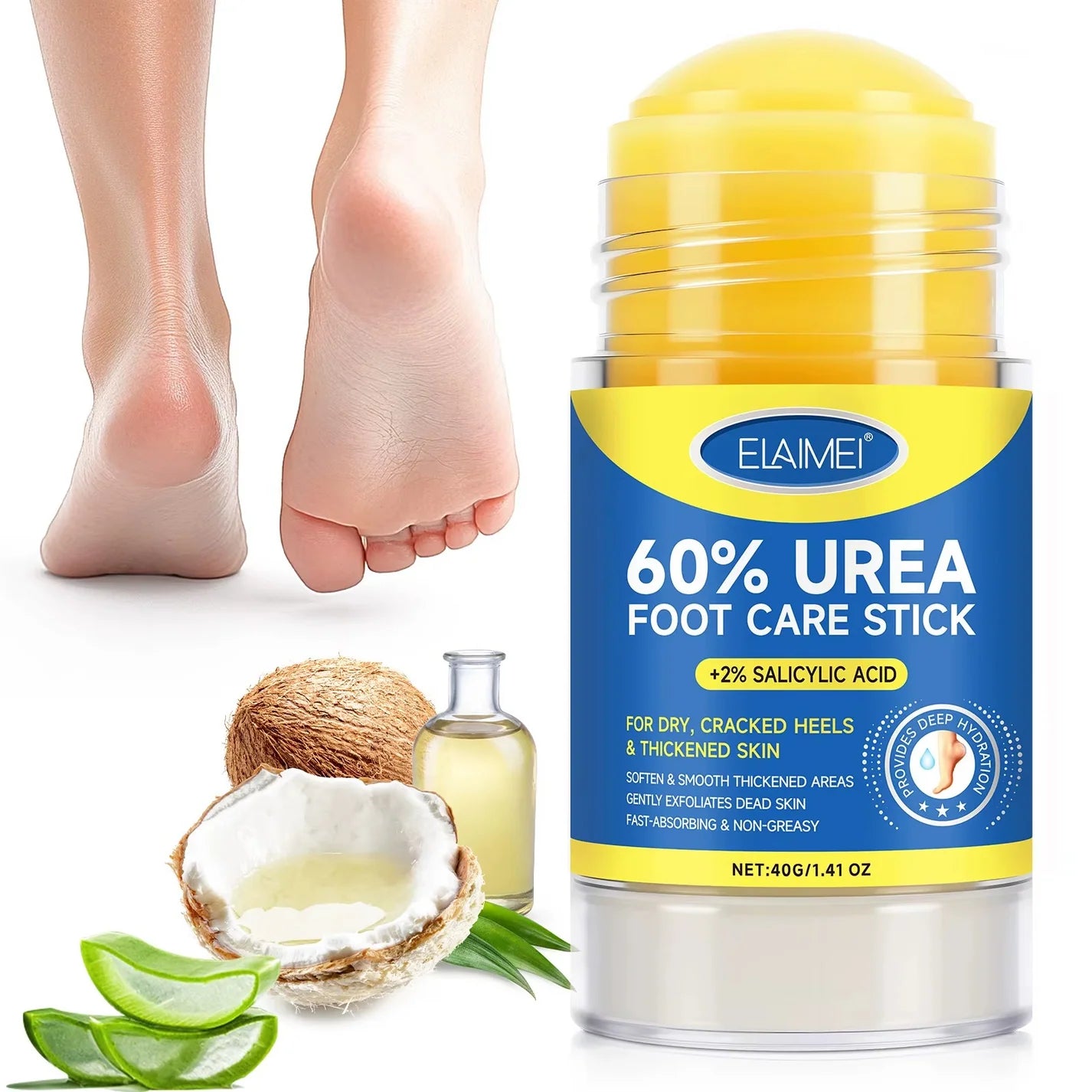 60% Urea Exfoliating Foot Cream Stick