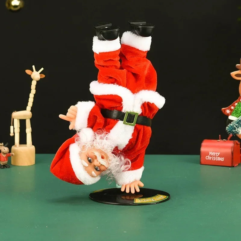 🎅Breakdancing Santa – Musical Dancing Christmas Figurine, Festive Decor & Gift 🕺🎄