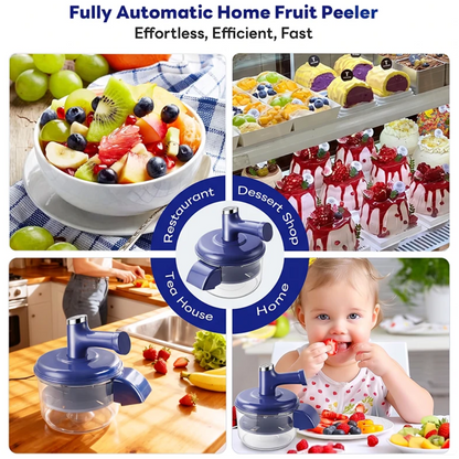 Electric Fruit Peeler & Mixer – 2-in-1, USB Rechargeable, One-Touch, 10s Peel 🍎