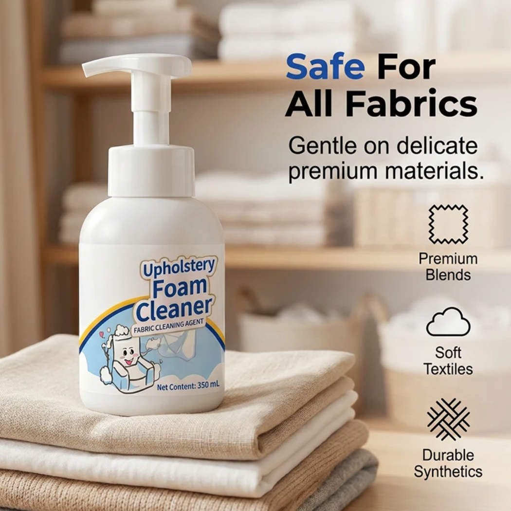 No-Wash Fabric & Upholstery Foam Cleaner