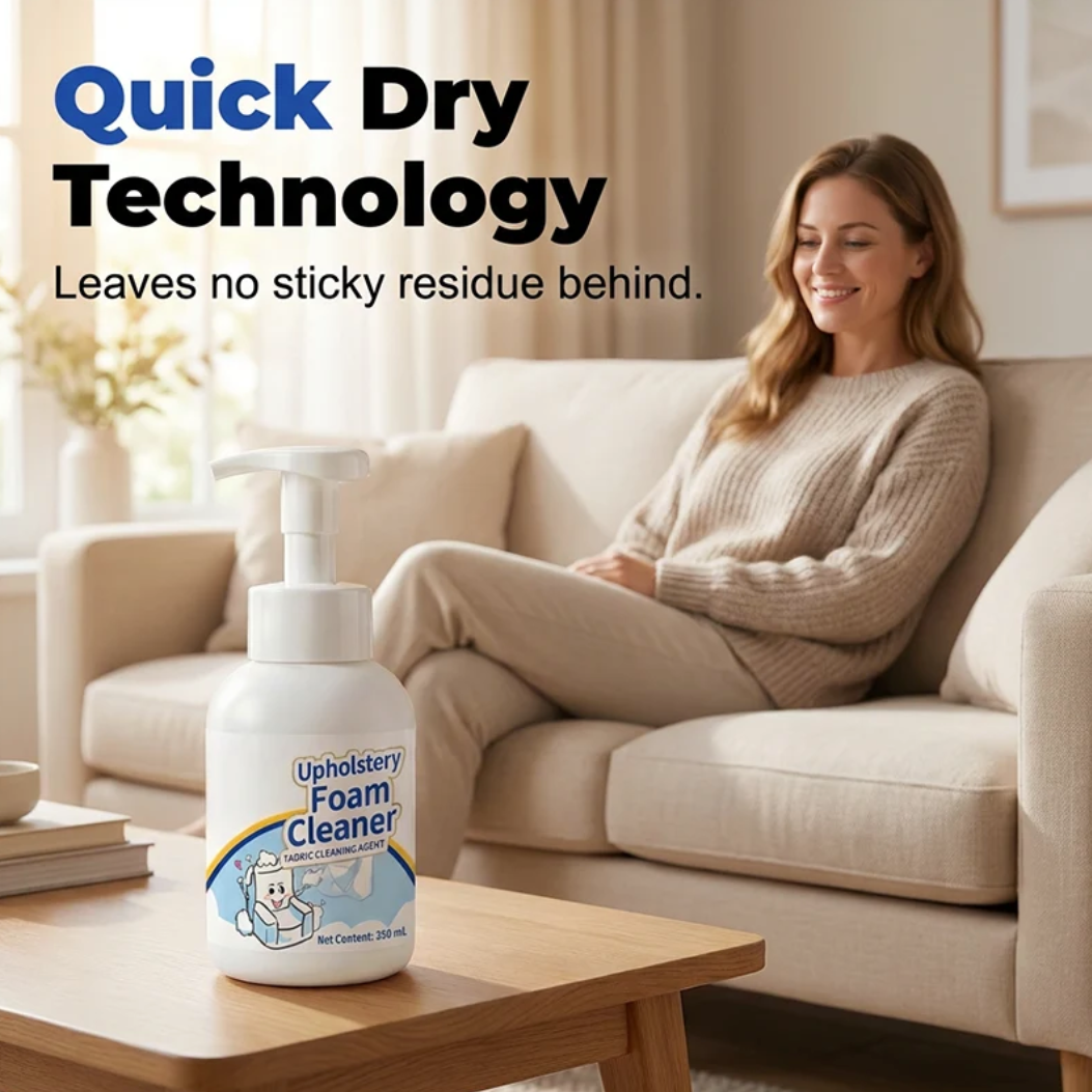 No-Wash Fabric & Upholstery Foam Cleaner