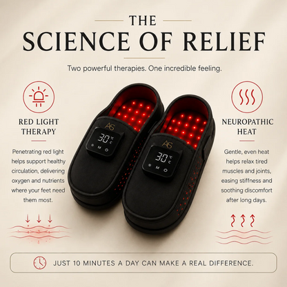 Aure Step™ Red Light  Slippers For Foot Pain Relief