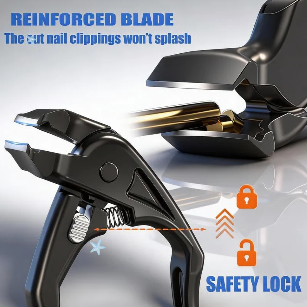 💅Stainless Steel Nail Clipper with Curved Precision Blades – Effortless for Thick Nails & Seniors! ✂️✨
