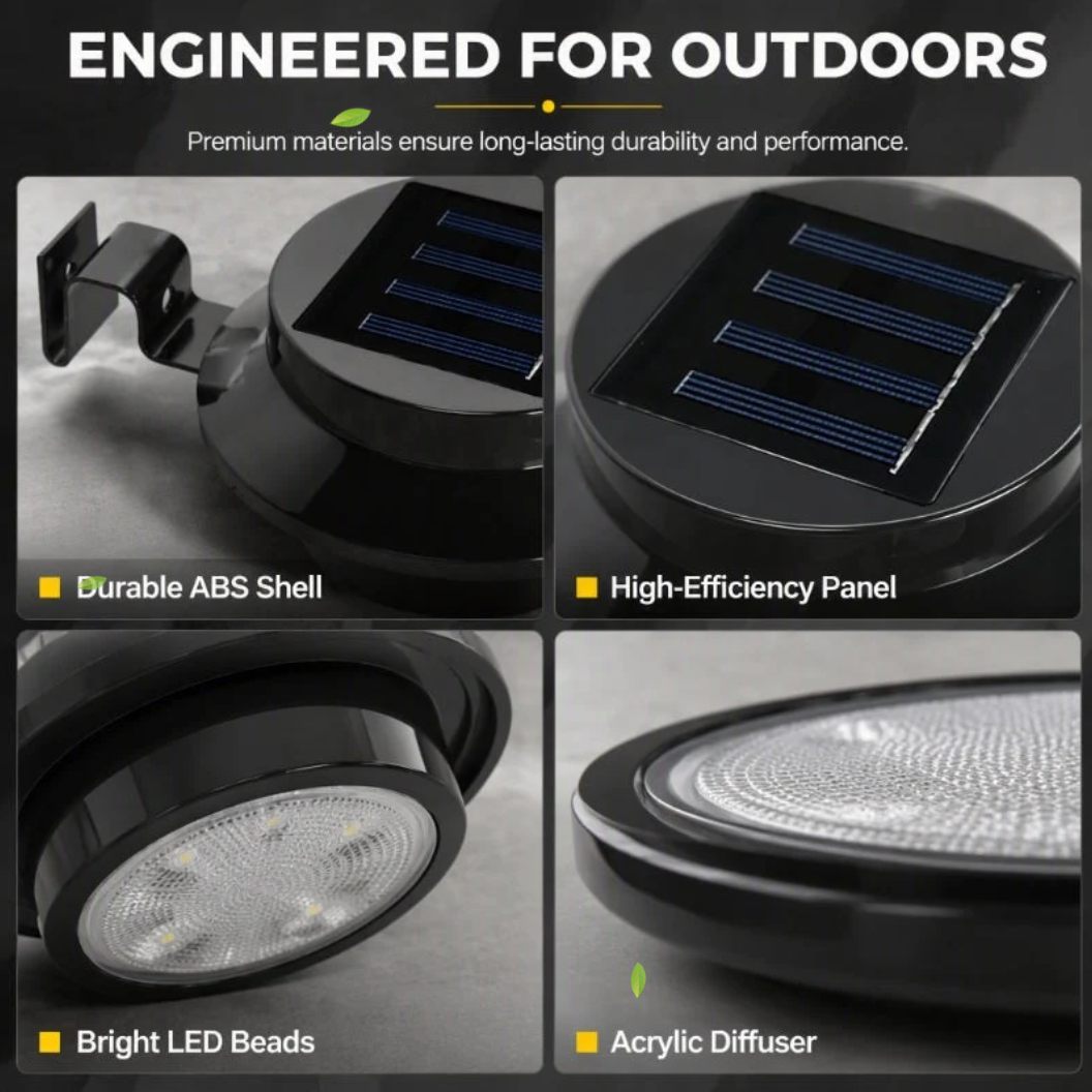 Outdoor Waterproof Solar LED Gutter Wall Lights