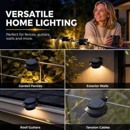 Outdoor Waterproof Solar LED Gutter Wall Lights