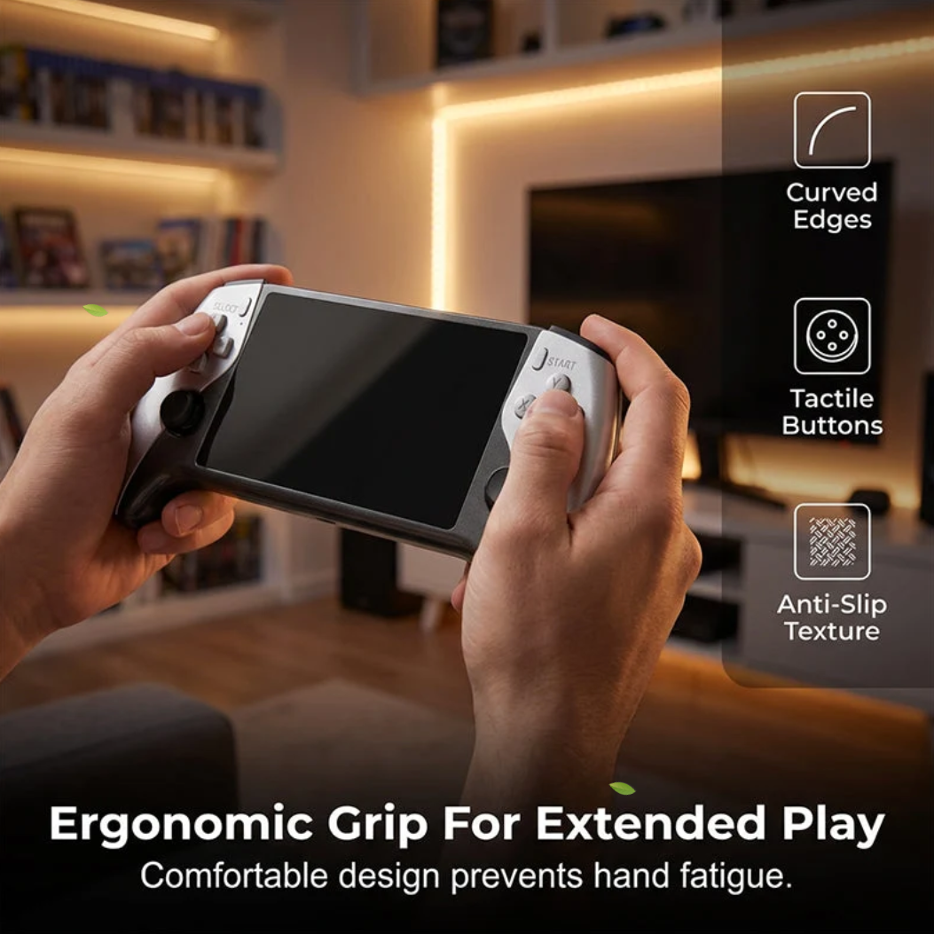 🕹️Handheld Gaming Console – Dual‑player battle mode, ergonomic grip. 5″ HD screen, long battery. Retro fun anywhere! ✨🔋