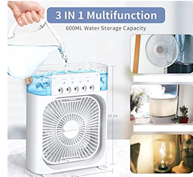 Portable Air Cooler Fan with Water Cooling