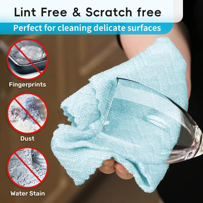 🔥🧽 Microfiber Cleaning Cloths Roll – 40 Pack Tear-Away Towels