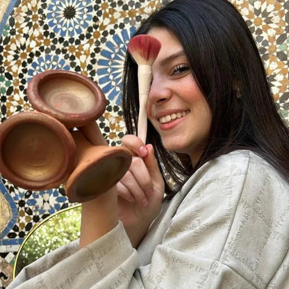 Traditional Moroccan Lipstick Aker Fassi Clay Pot