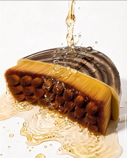 Wooden Curved Facial/Body Contouring Brush (Lymphatic Drainage)