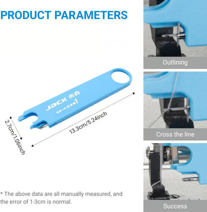 4-in-1 Magnetic Needle Threader with Magnifier, Ruler & Seam Ripper