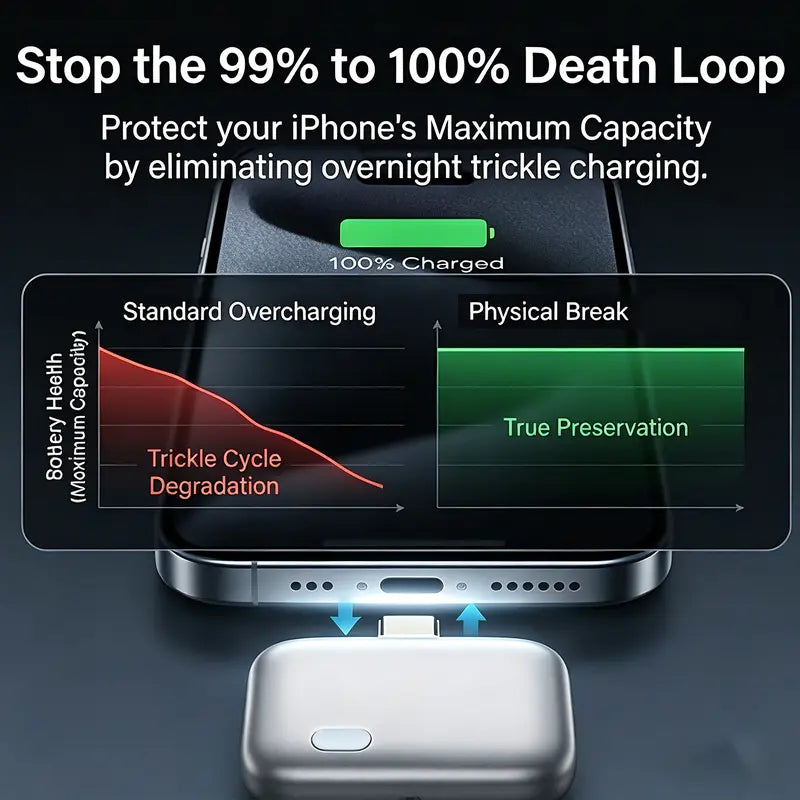 Smart Auto-Stop Charging Device for Mobile Smartphones & Handheld Devices