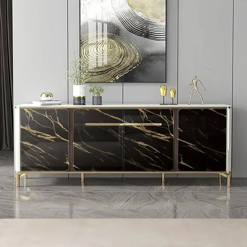 Gold Marble Pattern Self-Adhesive Wallpaper Roll (60x500cm)