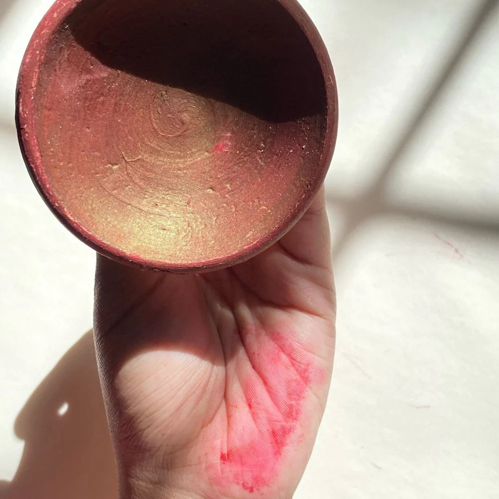 Traditional Moroccan Lipstick Aker Fassi Clay Pot