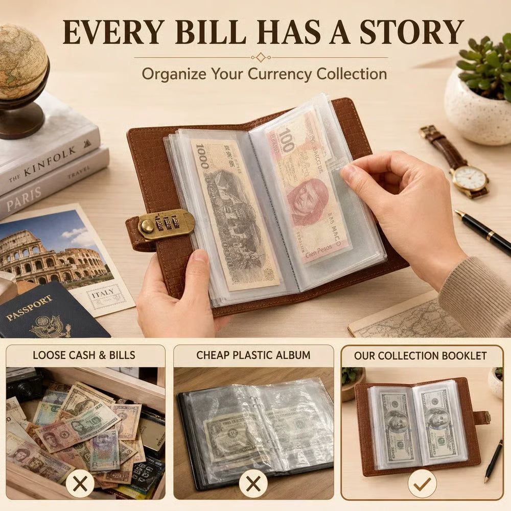 VaultMate™ Savings Book – Lockable Cash Organizer & Savings Planner