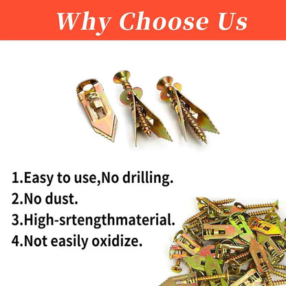 Self Drilling Drywall Anchors with Screws Kit (Pack Of 60)