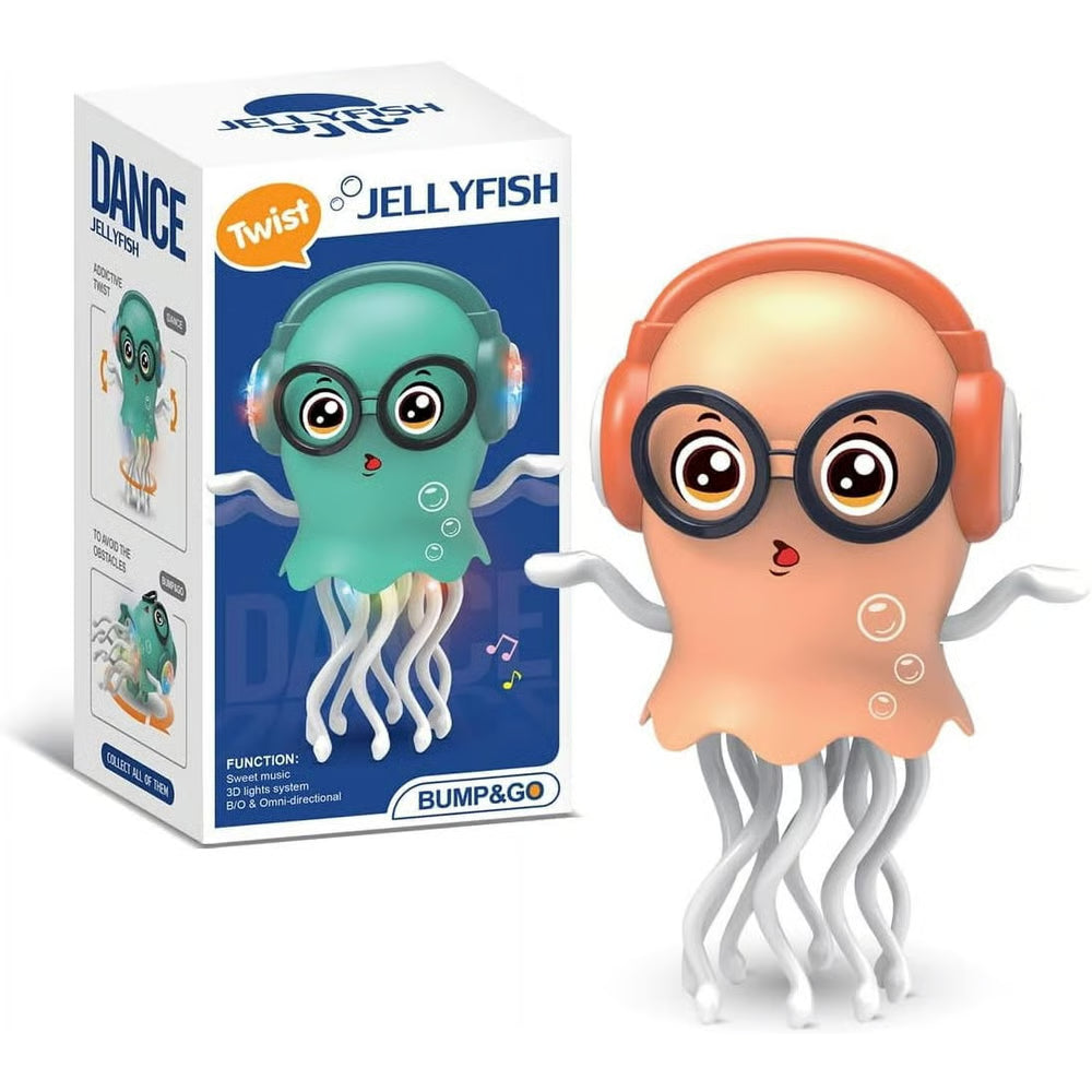 🏆Hot Sale⚡Magic Dancing Jellyfish Toy： LED Lights, Music & Smart Obstacle Avoidance