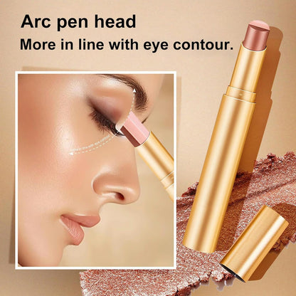 3-Shade Cream Eyeshadow Stick – Smooth Blendable Eye Makeup (Pack of 6)