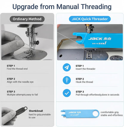 4-in-1 Magnetic Needle Threader with Magnifier, Ruler & Seam Ripper