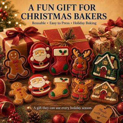 🍪Christmas Baking Moulds – 9 Festive Designs 🎄