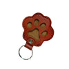 Pet Paw Shaped Leather Keychain - 4PCS