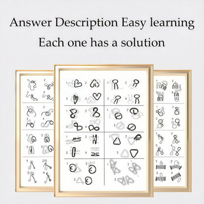 Metal Montessori Puzzle Solving Game