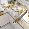 Gold Marble Pattern Self-Adhesive Wallpaper Roll (60x500cm)