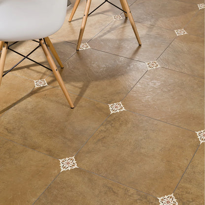 Moroccan Printed Tile Line Stickers - 21 Pcs