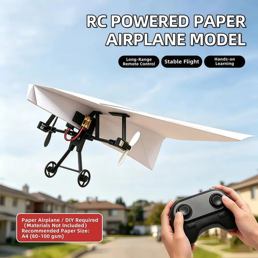 RC Paper Airplane Kit, Birthday Gift for Kids Boys & Adults