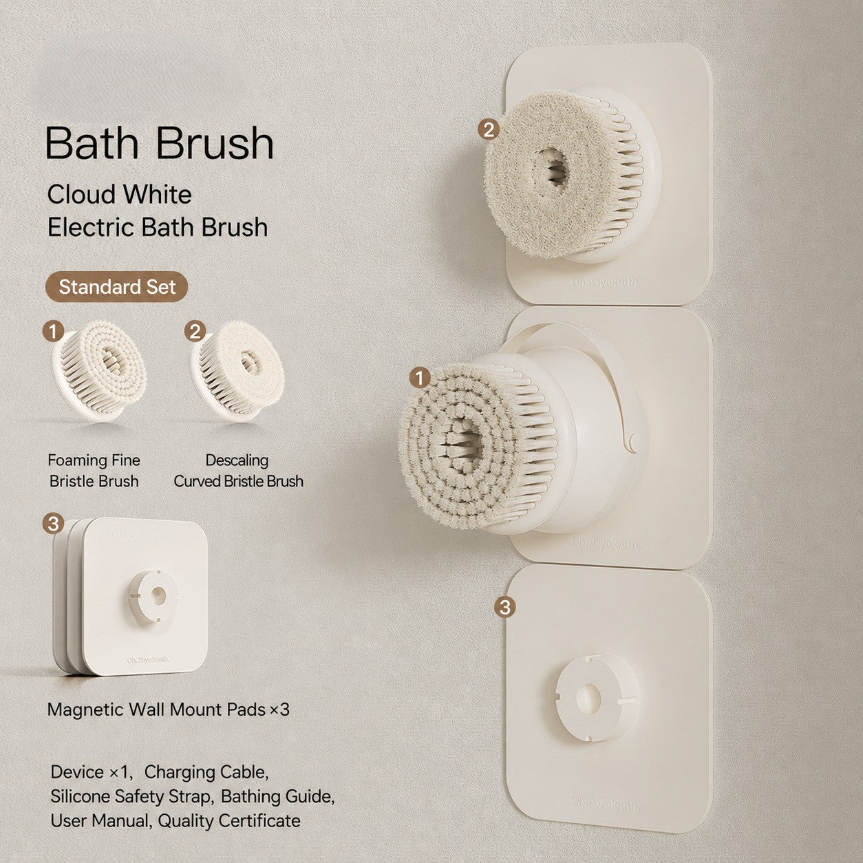 Glide & Scrub Automatic Rotating Shower Body Scrubber