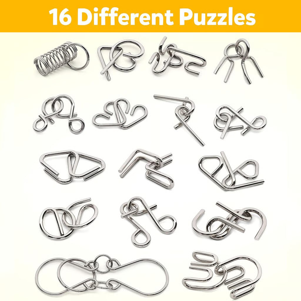Metal Montessori Puzzle Solving Game