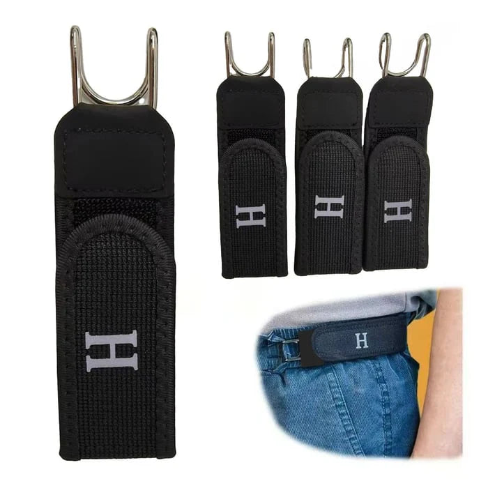 Tactical Metal Hook Elastic Belt (Unisex) 2Pcs