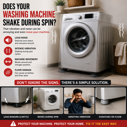 ANTI-VIBRATION PADS FOR WASHING MACHINE - 4 PCS