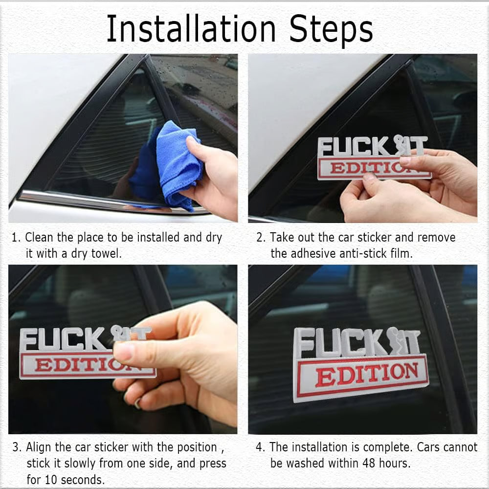 FVUK IT Edition Emblem | Car Decal Sticker