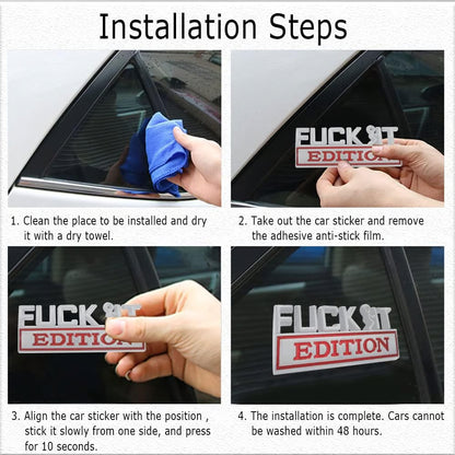 FVUK IT Edition Emblem | Car Decal Sticker