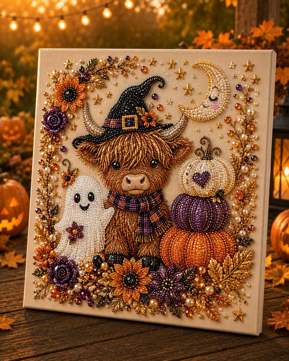 💥 👻✨ Halloween Pearl Art DIY Kit – Turn Tiny Pearls into Spooky-Cute Magic