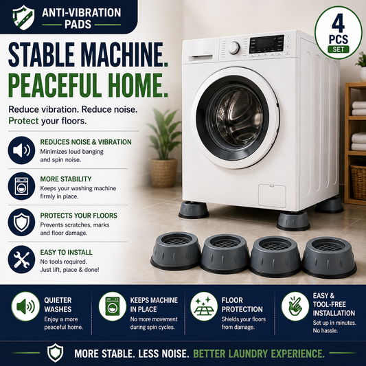 ANTI-VIBRATION PADS FOR WASHING MACHINE - 4 PCS